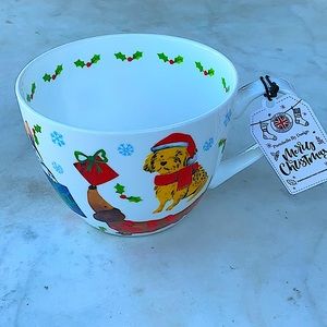 PORTOBELLO BY DESIGN “LETS PAWTY” CHRISTMAS DOGS PORCELAIN ENGLAND